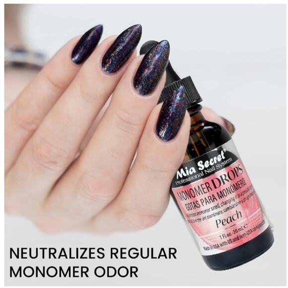 Mia Secret Monomer Drops - Peach Scent - 1oz - Odor Neutralizer - Liquid Acrylic - Picture 4 of 7